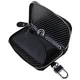 ЧОХОЛ Фарадея на блискавці (внутрішній відділ) RFID Signal Blocking для Смарт ключів - антисканер протиугінний, фото 2