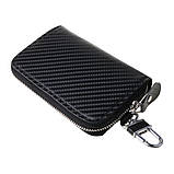 ЧОХОЛ Фарадея на блискавці (внутрішній відділ) RFID Signal Blocking для Смарт ключів - антисканер протиугінний, фото 4