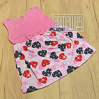 Дитячий літній сарафан плаття 104 2-3 року літо для дівчинки дівчинці на дівчинку з КУЛІР-ПИНЬЕ 9001 Рожевий