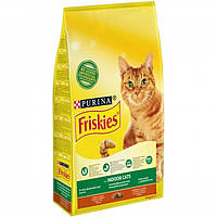 Сухой корм для котов Purina Friskies Indoor Cats с курицей и садовой травой 1,5 кг
