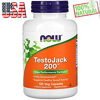 Репродуктивне здоров'я чоловіків, NOW Foods "TestoJack" 200 мг (120 капсул), оригінал США