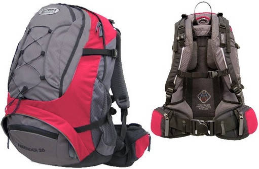 

Рюкзак Terra Incognita Freerider красный/серый 28 литров(р)