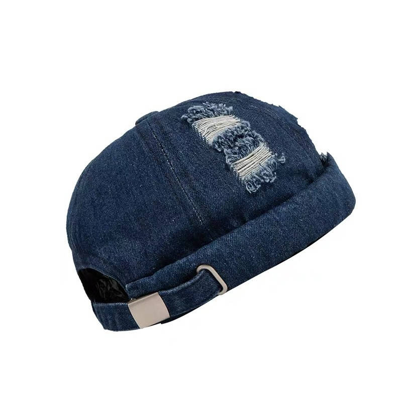 

Кепка докера без козырька Docker cap джинсовая, Синий