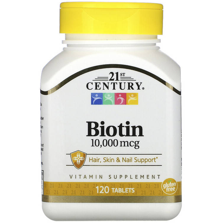 

Биотин 21st Century "Biotin" 10000 мкг (120 таблеток)