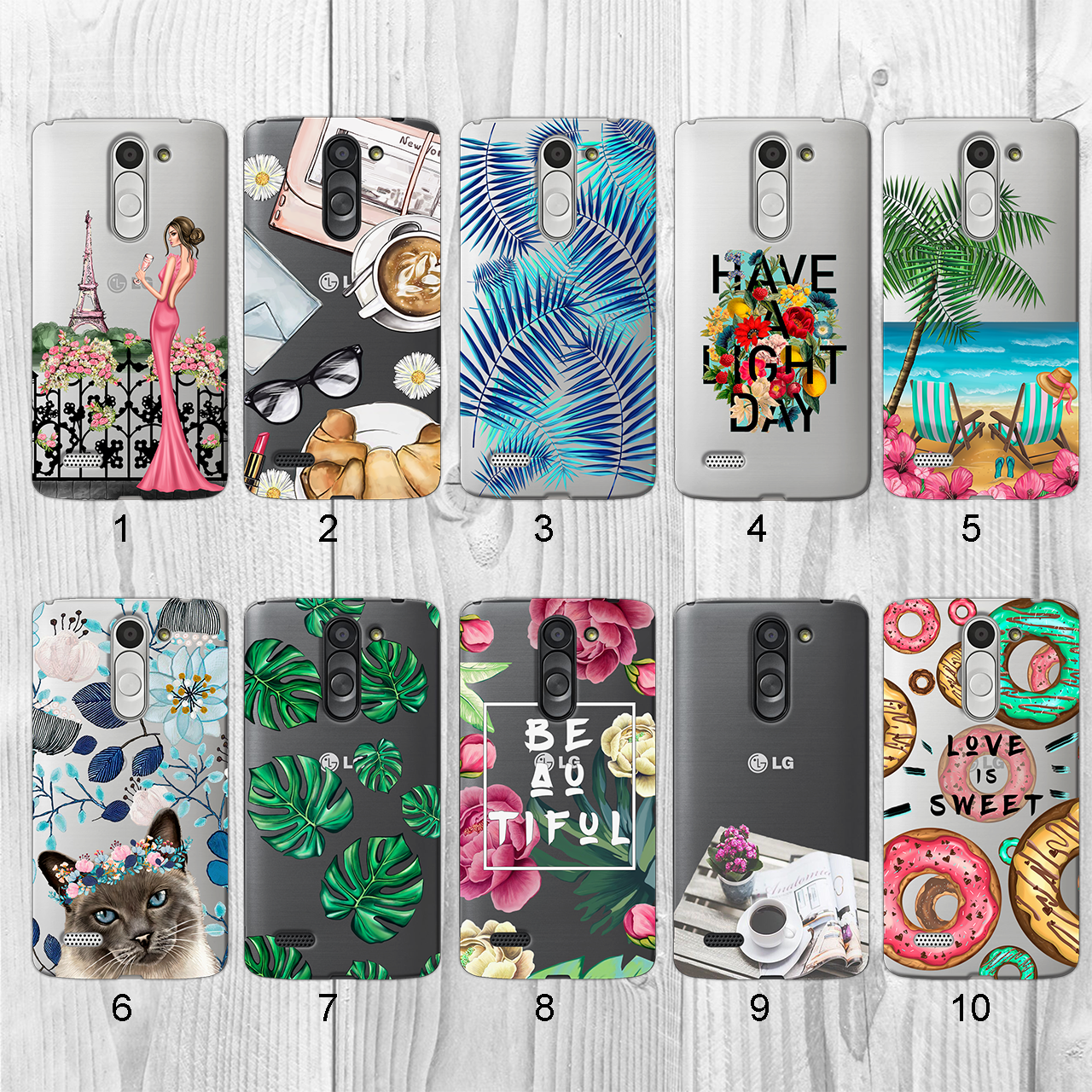 

Силиконовый чехол с рисунком для LG L Bello Dual D335 (new collection)