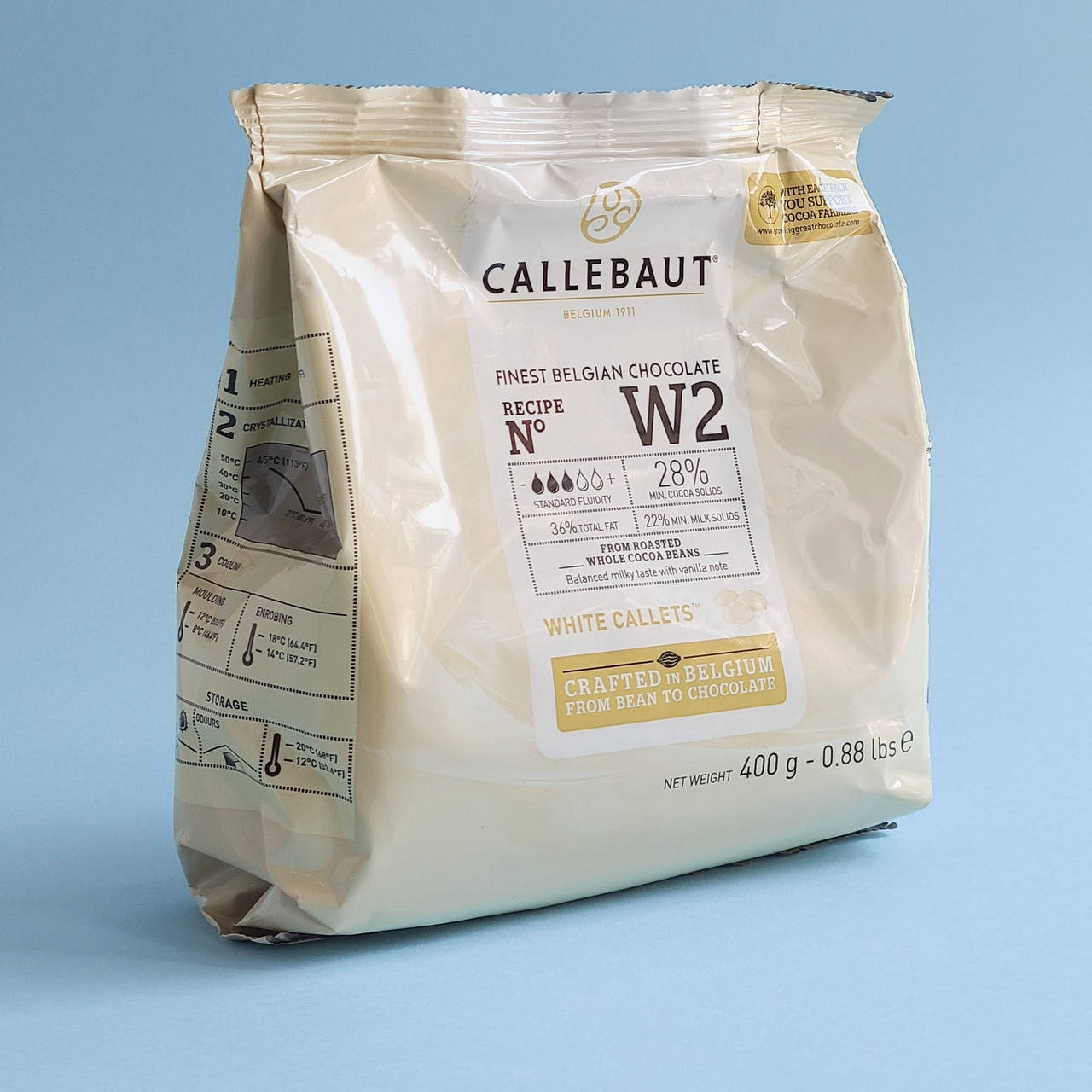 

Шоколад белый Callebaut W2 28% 400 гр