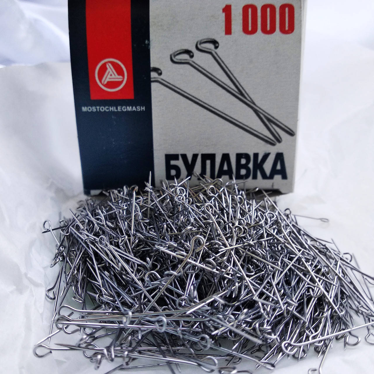 

Булавка кравецька суцільнометалева, 1000шт