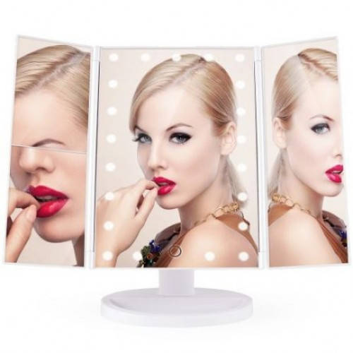 

Косметическое настольное зеркало для макияжа 22 LED подсветкой Mirror, дзеркало led