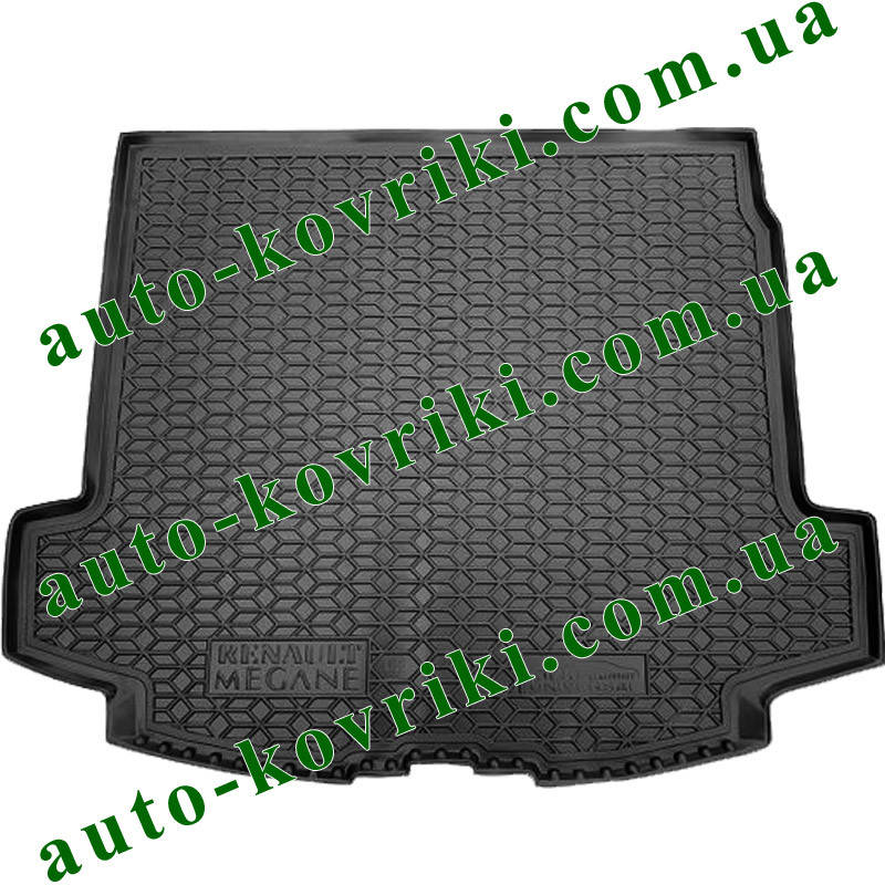 

Коврик багажника резиновый Renault Megane II 2003-2008 (универсал) (Avto-Gumm), Черный
