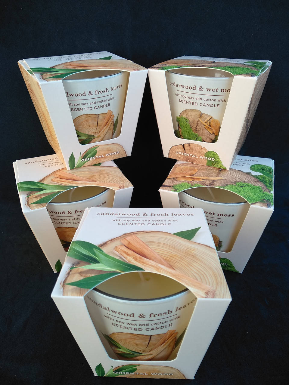 

Свечи ароматизированные в стакане BARTEK Oriental Wood, Белый