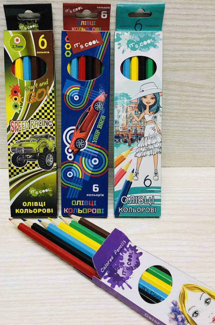 

Карандаши 6 цветов Its,Cool