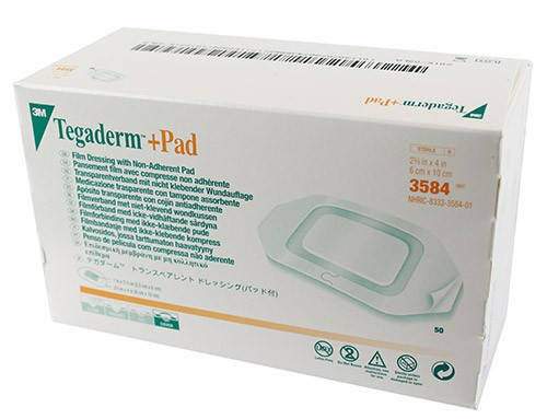 

Tegaderm + Pad 6х10см - Повязка прозрачная для фиксации катетров и закрытия ран
