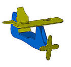 Гойдалки дитячі на ланцюгах "Літак"., фото 8