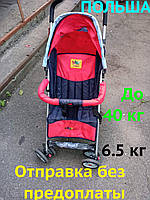 Дитяча Коляска Тростина Baby Club BC-11-V Салатово-Блакитний, 6.5 кг, 3 положення. НОВА! Польща!