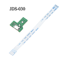 Плата питания, модуль зарядки Micro USB Dualshock 4 JDS-030 + шлейф питания