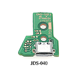Плата живлення, модуль зарядки Micro USB Dualshock 4 JDS-040 + шлейф живлення, фото 2