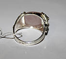Каблучка срібна жіноча з каменем рожевим кварцом "Теммі" Перстень срібло 925 проби, фото 4