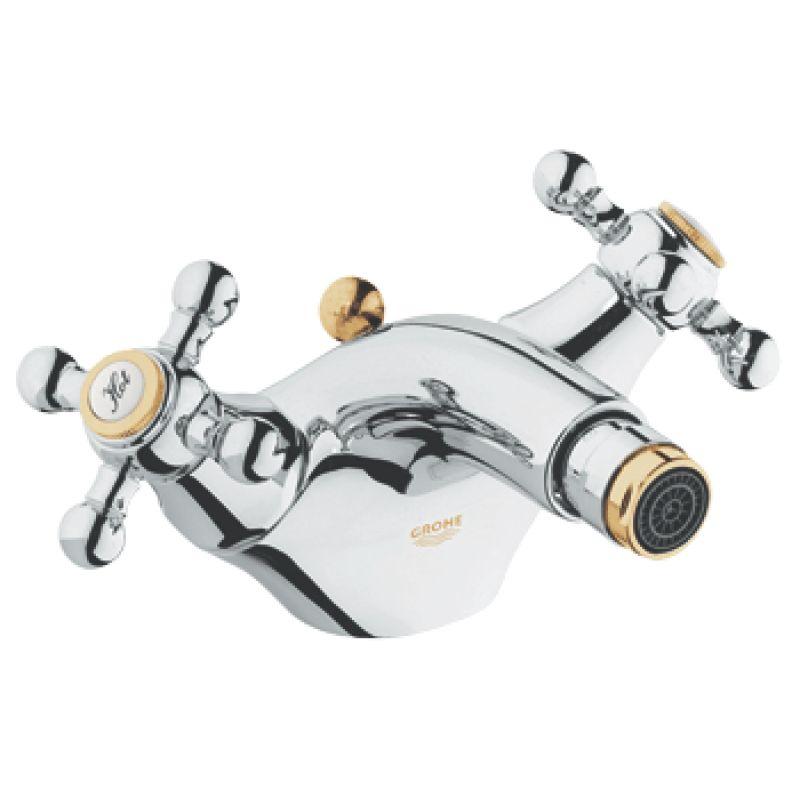 Змішувач для гігієнічного душу GROHE SINFONIA на біде двовентильний золотий латунь 24003IG0, фото 1