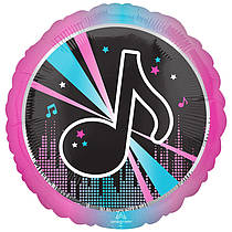 Фольгована кругла кулька джамбо "Соцмережі" нота P32 18" Anagram