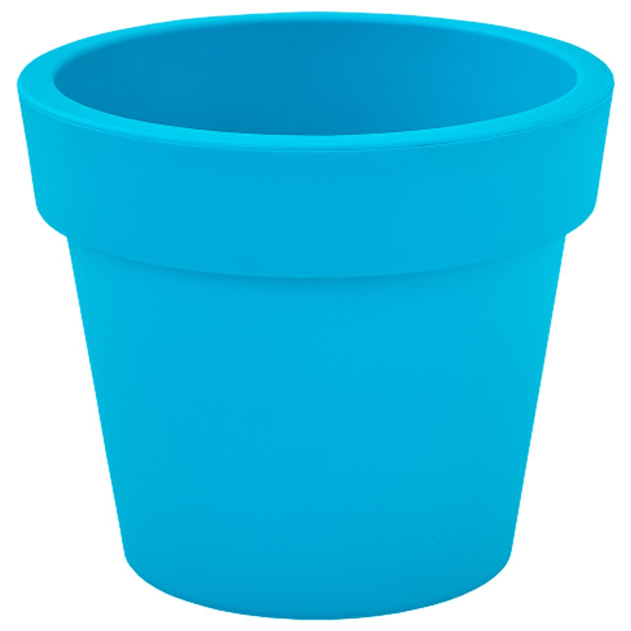 Вазон Гамма круглий 32х27 см 12 л бірюзовий Алеана, фото 1
