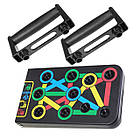 Дошка для віджимань від підлоги AIRM HEALTH з розміткою 14 в 1 + упори для віджимань складні, фото 3