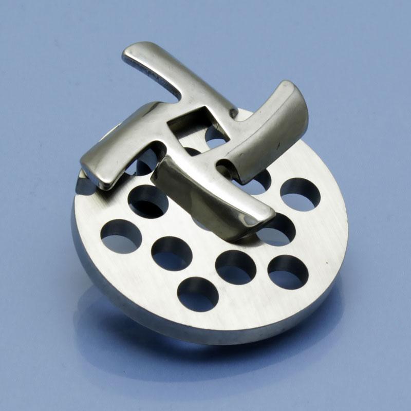 Нержавійка ніж та решітка для м'ясорубки Braun Power Plus G3000 G1300 G1500 G1100 4195 8мм, фото 1