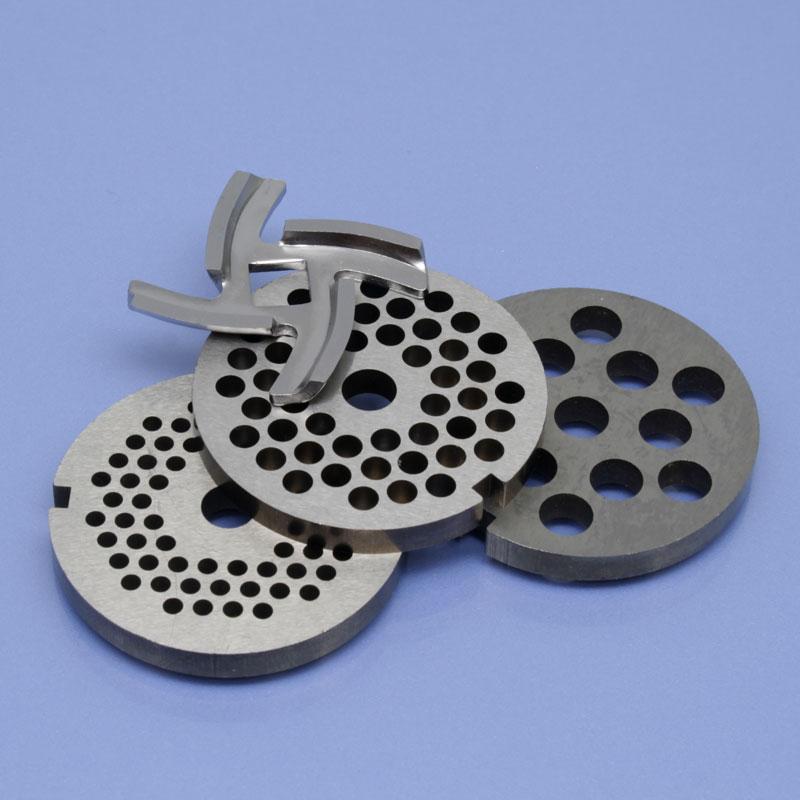 Решітки 3шт і ніж для м'ясорубки Braun Power Plus G1500, G1300, G3000, G1100, фото 1