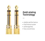 Перехідник UGREEN 6,35 мм на 3,5 мм гніздовий адаптер для стереонаушников, гітари, цифрового піаніно, фото 6