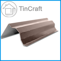 Фронтонна планка для покрівлі металочерепиці під замовлення 100х100 (глянець 0,45 мм) довжина 2 м