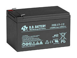 Акумулятор BB Battery HR15-12 12В 15Ач герметичний необслуговуваний (10 років)