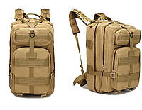 Тактический, военный, походный рюкзак Military. 25 L. Койот.