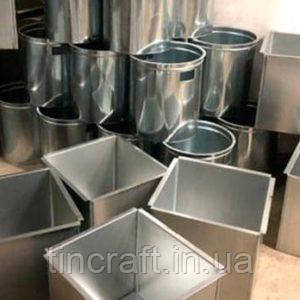 Вставки захисні для бетонних сміттєвих баків металеві з ручками, фото 1