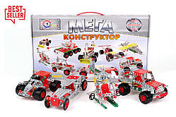 Конструктор 4364  металличческий Мегауниверсал ТехноК 381 деталей  30 моделей українське виробництво