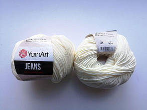 Пряжа для в'язання Джинс молочний 03 1 моток 50г