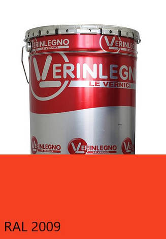 Краска полиуретановая для мебели Verinlegno Италия, Цвет RAL 2009, двухкомпонентная, фото 2