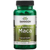 Маку для репродуктивної системи, Maca, Swanson, 500 мг, 100 капсул