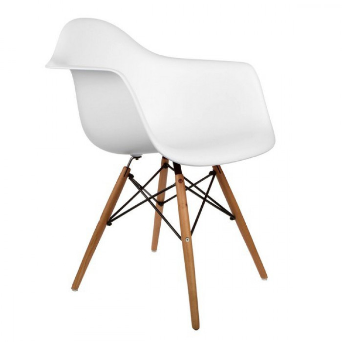 Крісло пластикове Тауер Вуд кольорові Білий, фото 1