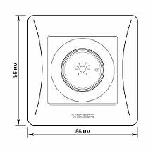 Диммер вимикач 600w VIDEX BINERA чорний графіт VF-BNDM600-BG, фото 3