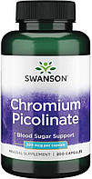 Chromium Picolinate 200 mcg Swanson, 200 капсул