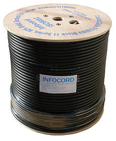 Телевізійний коаксіальний кабель Infocord F1160BV black