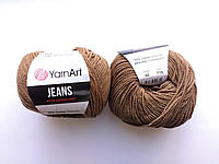 Пряжа Джинс Ярнарт Jeans YarnArt RAM шоколад 40, 1 моток 50г