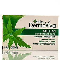 Антибактериальное мыло с нимом, Ватика / Vatika Naturals Neem Antibacterial Soap / 115 г