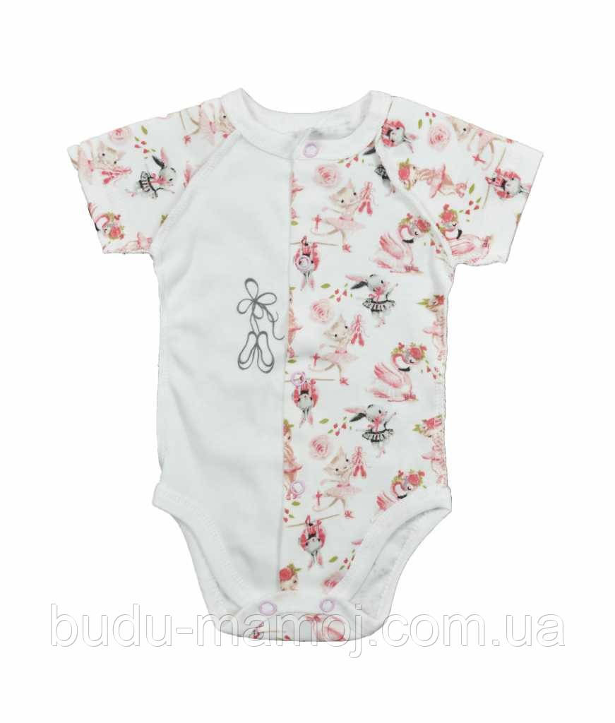 Боді на кнопочках короткий рукав бавовна 62 розмір Відмінна якість, фото 1