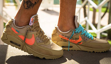 Кросівки Nike Air Max 90 Off-White Desert Ore, фото 5