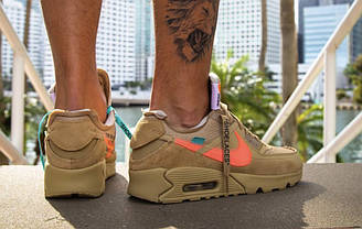 Кросівки Nike Air Max 90 Off-White Desert Ore, фото 6