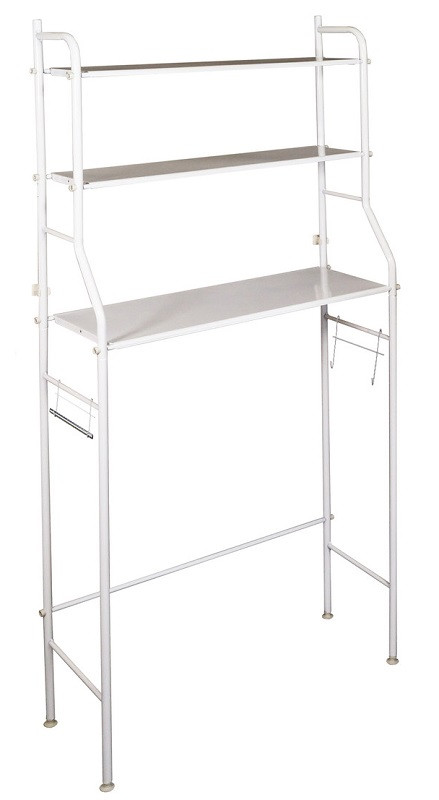 Полиця-стелаж підлогова над унітазом Toilet Rack TW-101, біла