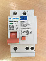 Диференціальний автоматичний вимикач HYUNDAI HIRD32 (6kA) AC 1P+N 25A C 30mA