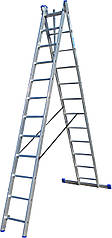 Драбина ELKOP VHR Trend 2x12 алюмінієва, 2 секції, 12 ступенів (37495)