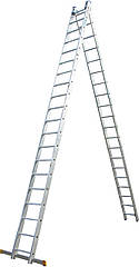 Драбина ELKOP VHR Profi 2x20 алюмінієва, 2 секції, 20 ступенів (37498)