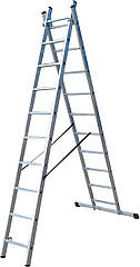 Драбина ELKOP VHR Trend 2x10 алюмінієва, 2 секції, 10 ступенів (36444)